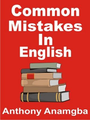 cover image of Common Mistakes in English